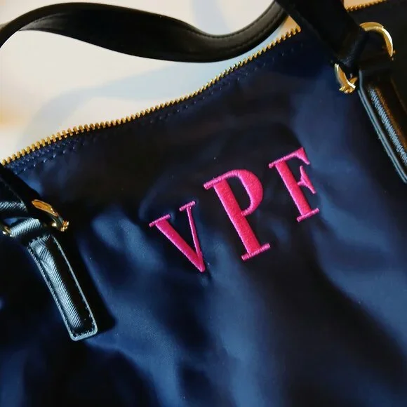 C Wonder Nylon Oversized Blue Handbag EUC - Picture 4 of 9